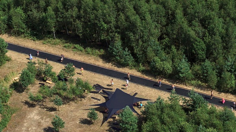 Illustration for article titled This 170-Foot Long Trampoline Needs To Be an Olympic Event